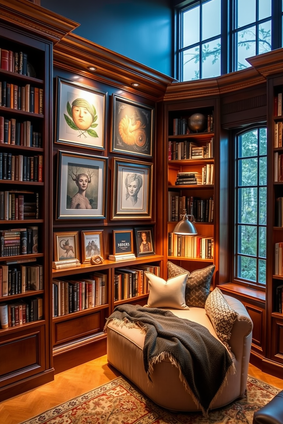 Luxury Home Library Design Ideas 18