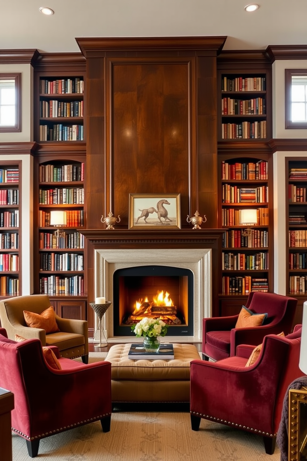 Luxury Home Library Design Ideas 21