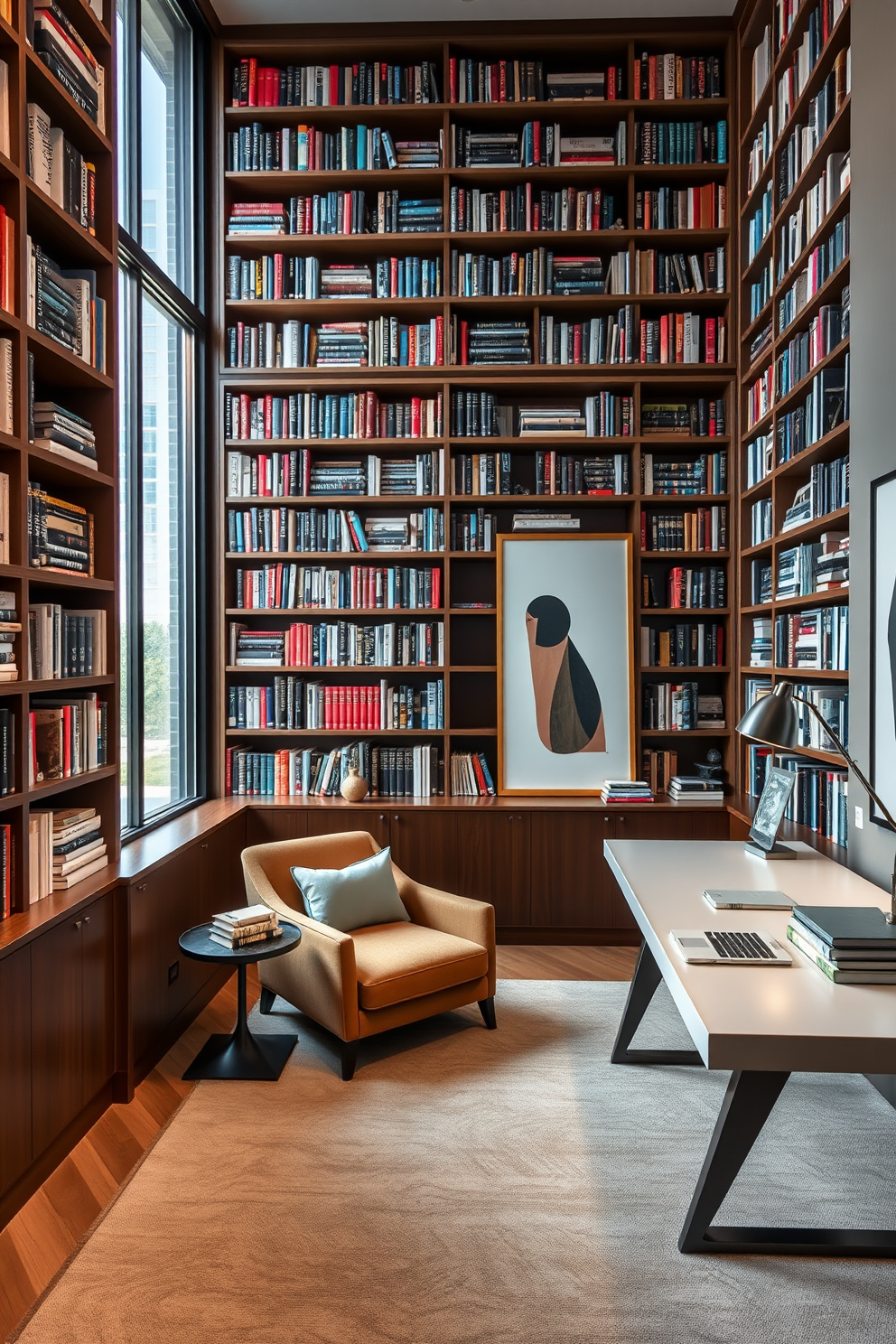 Luxury Home Library Design Ideas 23