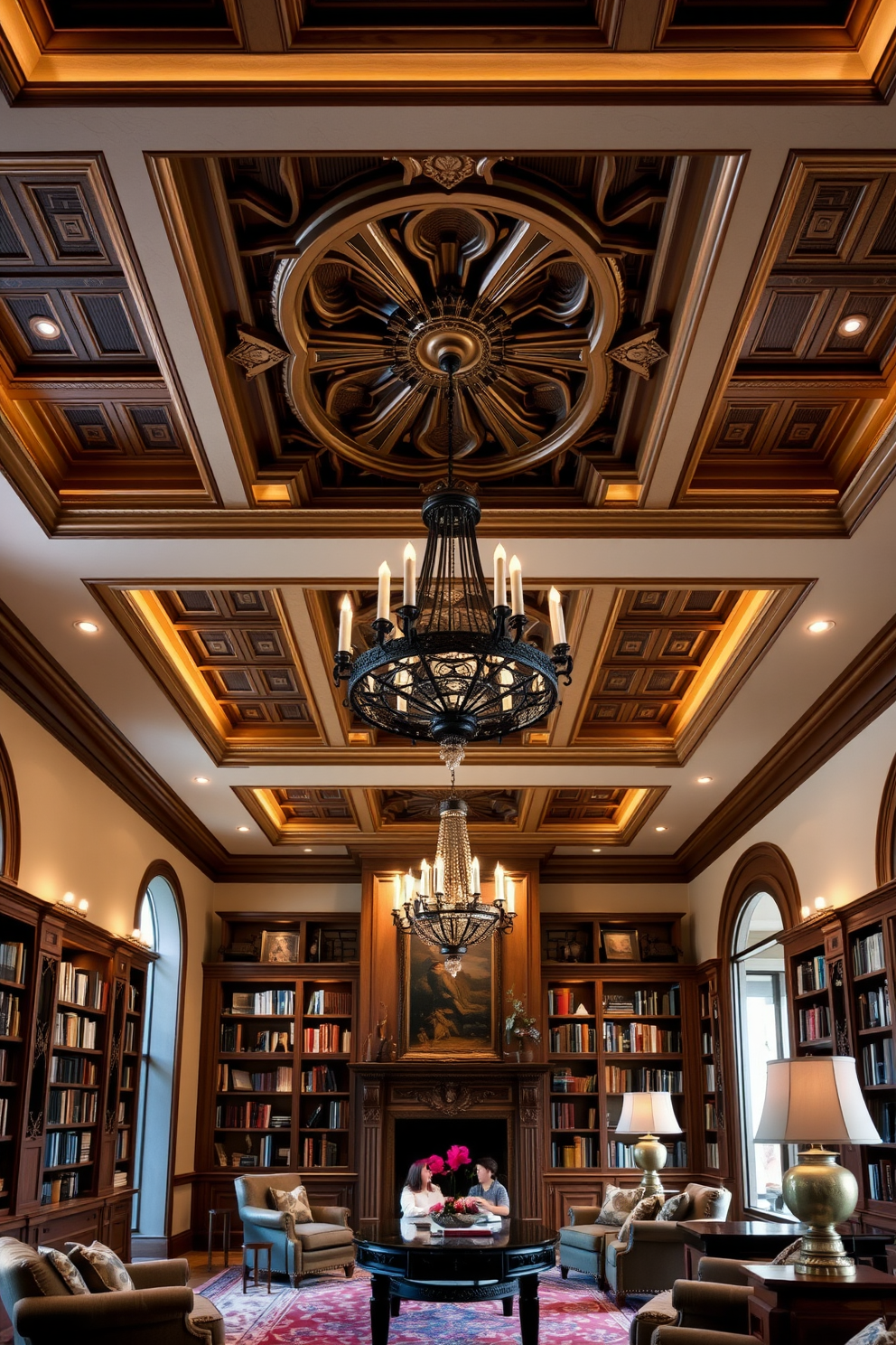 Luxury Home Library Design Ideas 30