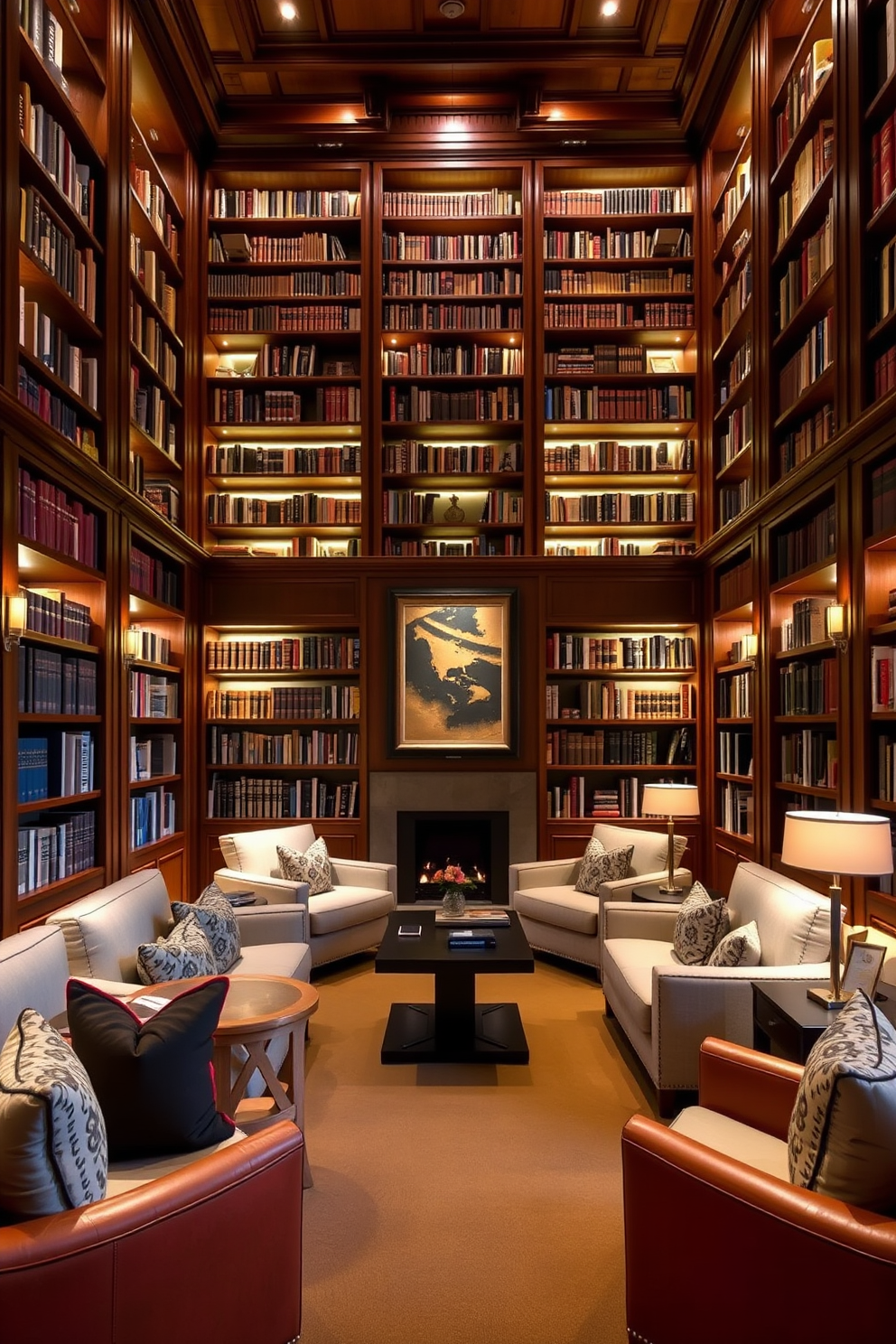 Luxury Home Library Design Ideas 6