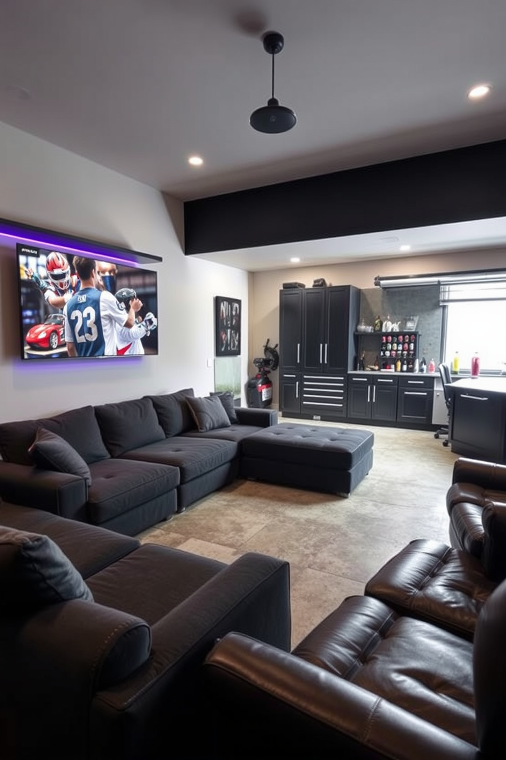 Man Cave Garage Design Ideas 16