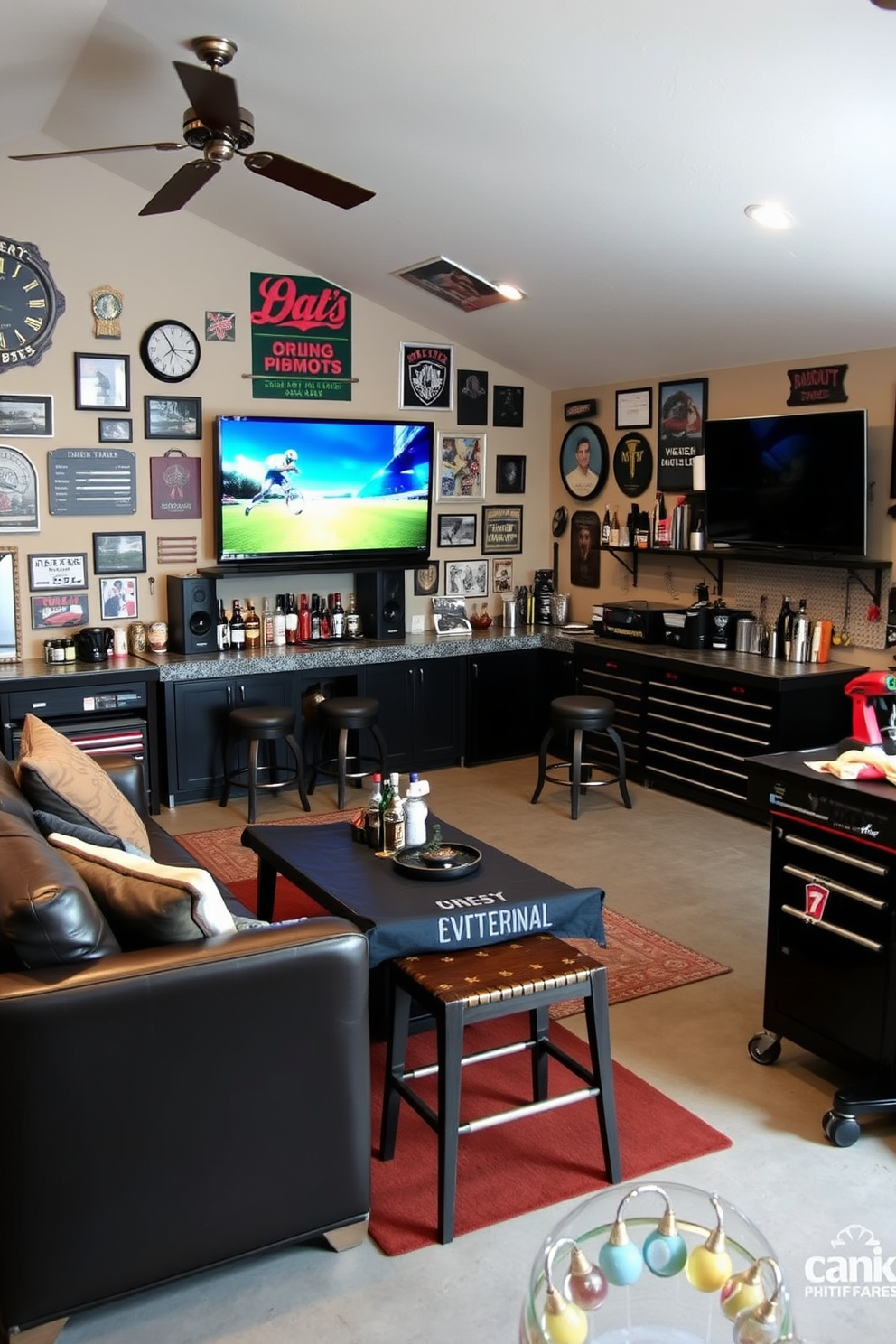 Man Cave Garage Design Ideas 19