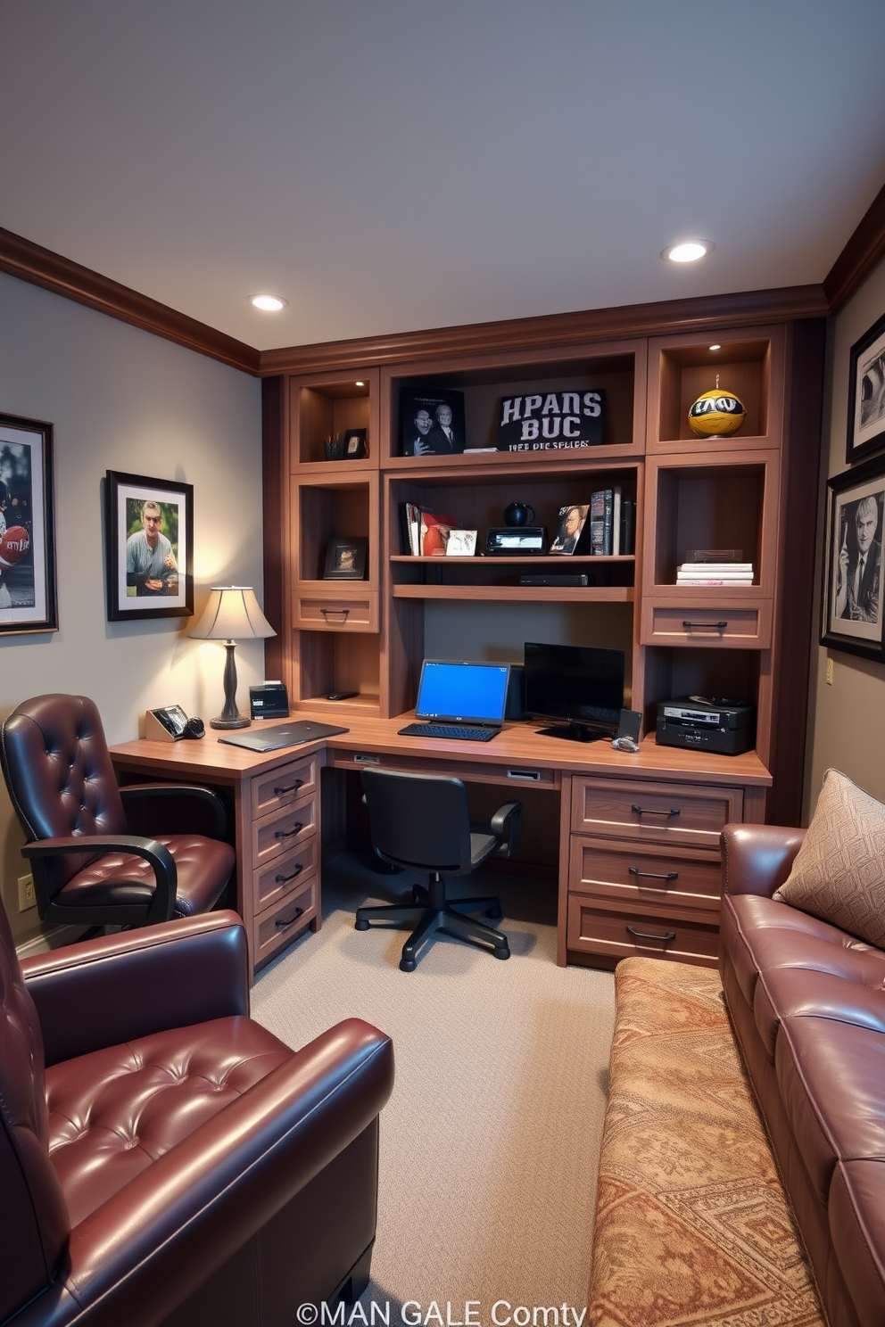 Man Cave Office Design Ideas 27