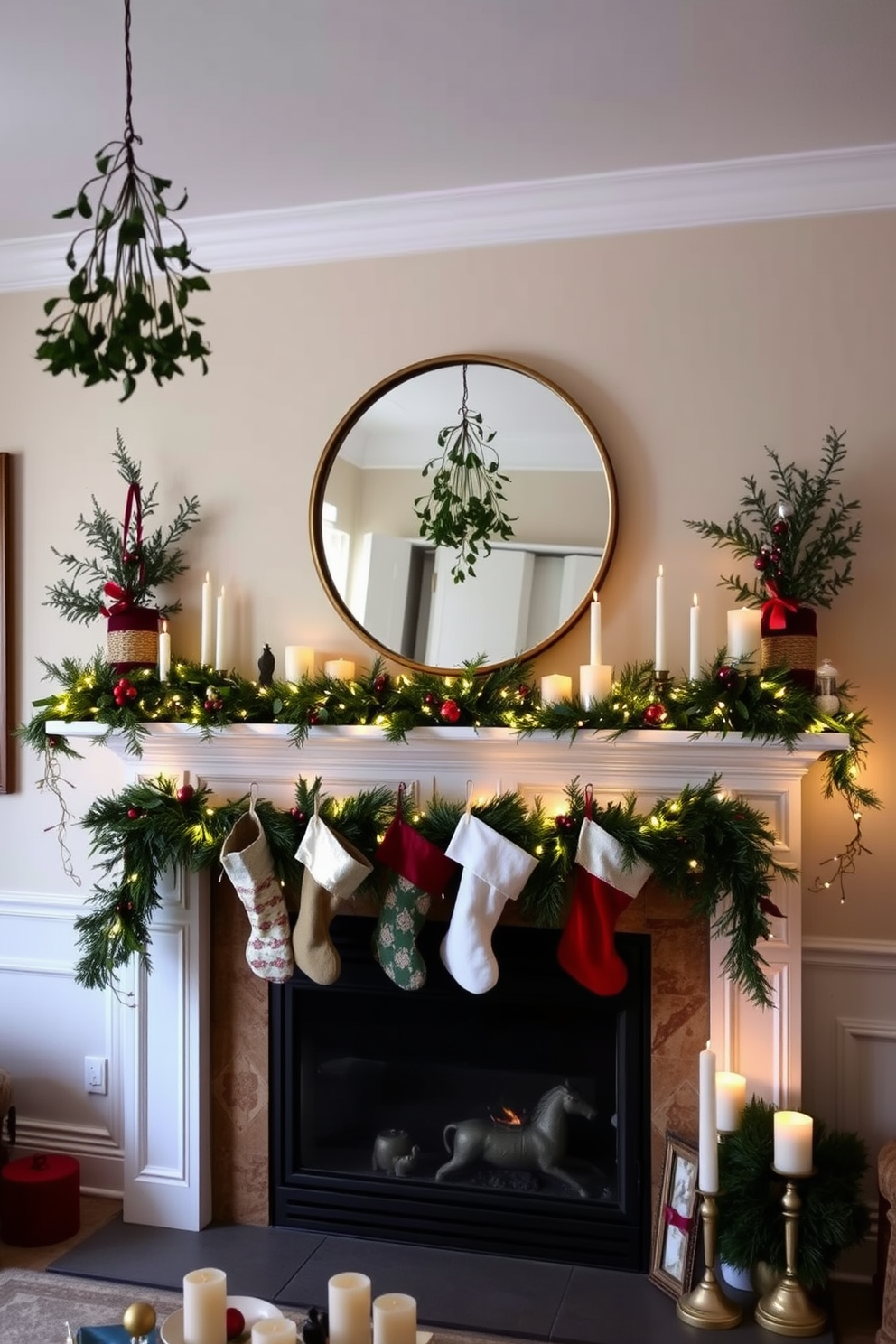 Mantel Christmas Decorating Ideas 17