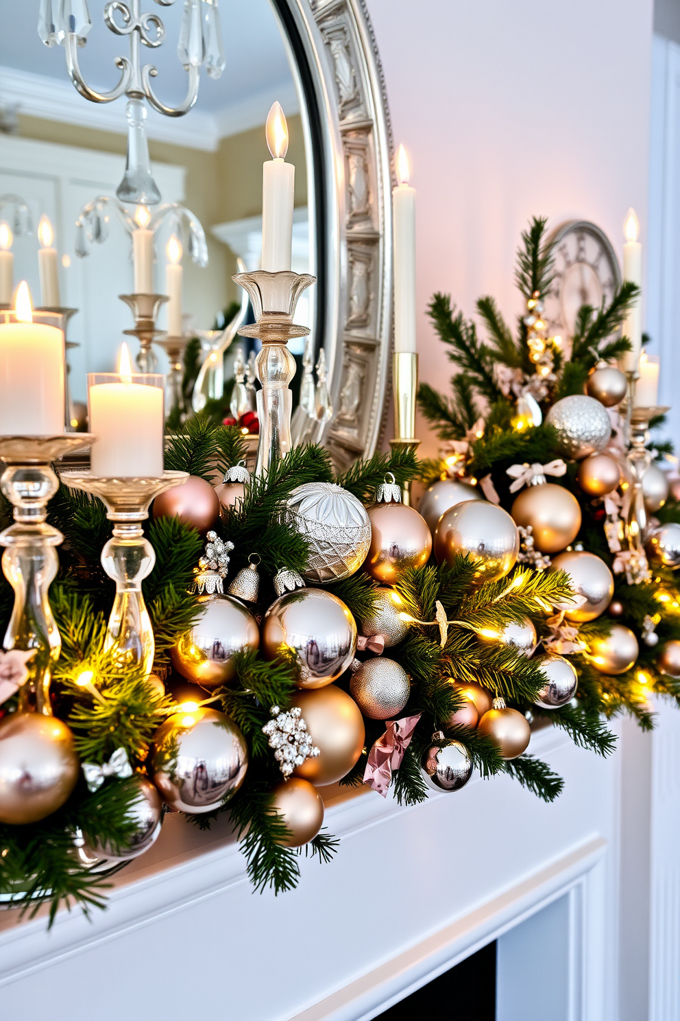 Mantel Christmas Decorating Ideas 27