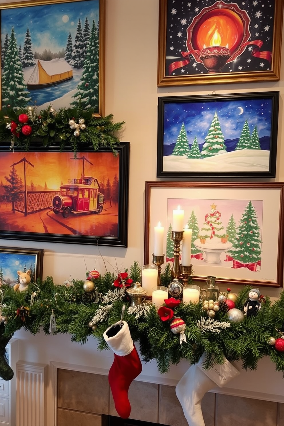 Mantel Christmas Decorating Ideas 28