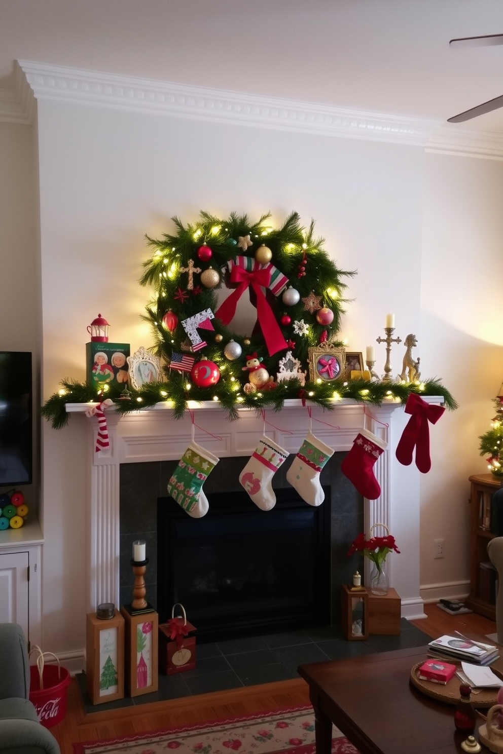 Mantel Christmas Decorating Ideas 30