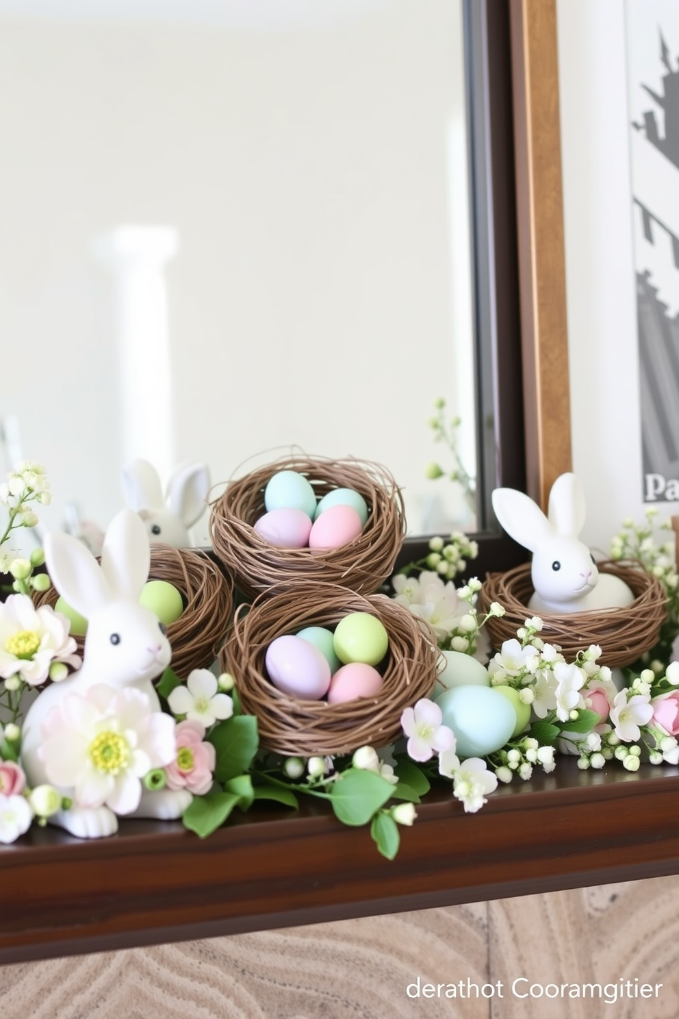 Mantel Easter Decorating Ideas 13