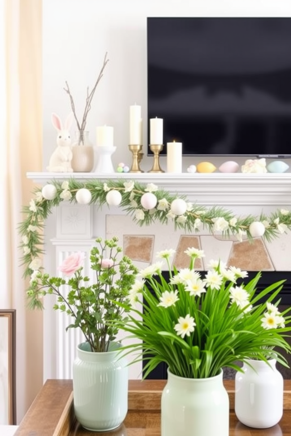 Mantel Easter Decorating Ideas 19