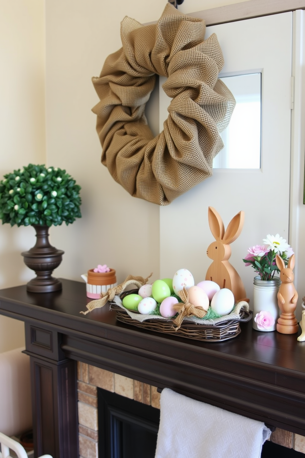 Mantel Easter Decorating Ideas 24