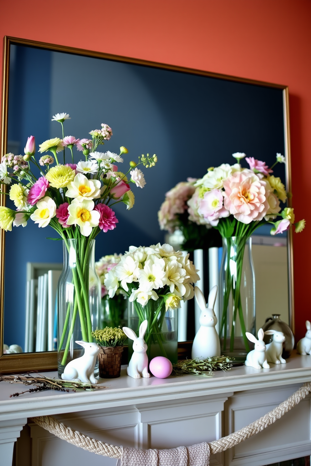 Mantel Easter Decorating Ideas 27