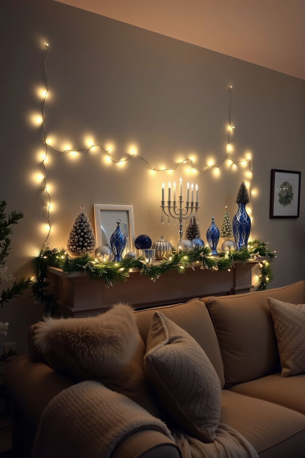 Mantel Hanukkah Decorating Ideas 12