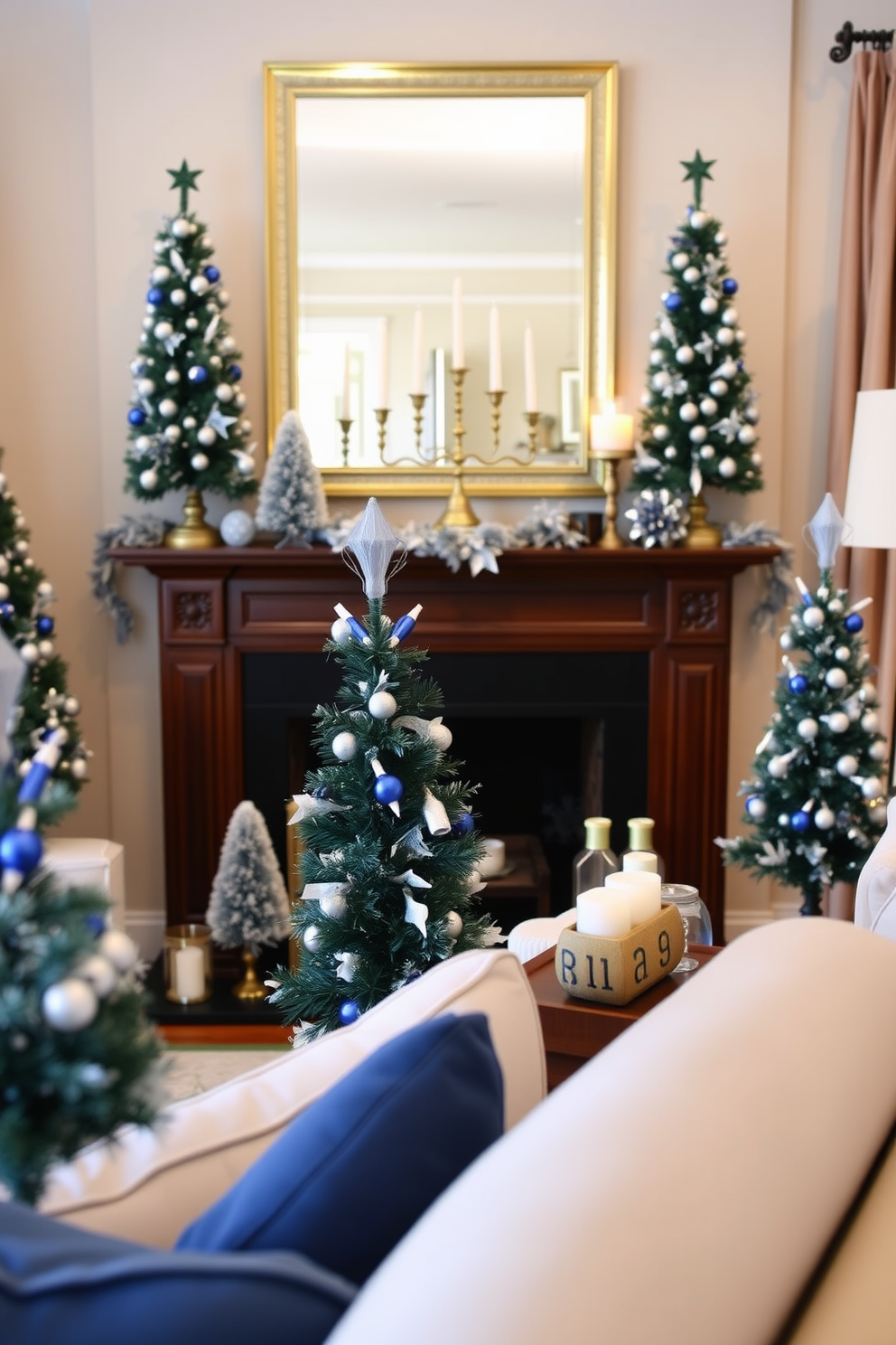 Mantel Hanukkah Decorating Ideas 18