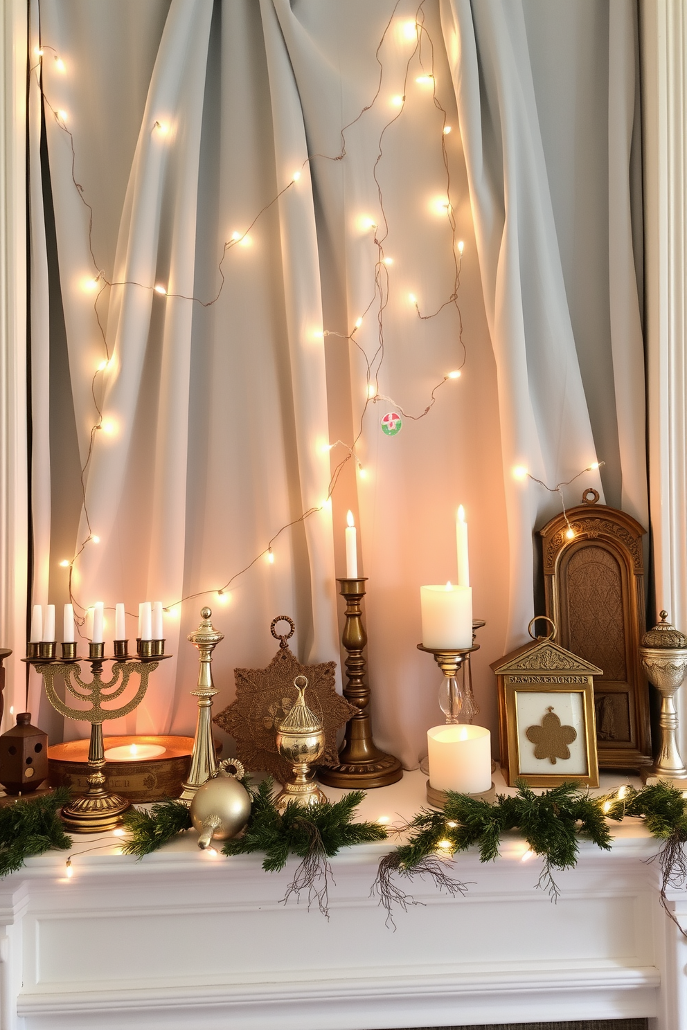 Mantel Hanukkah Decorating Ideas 19