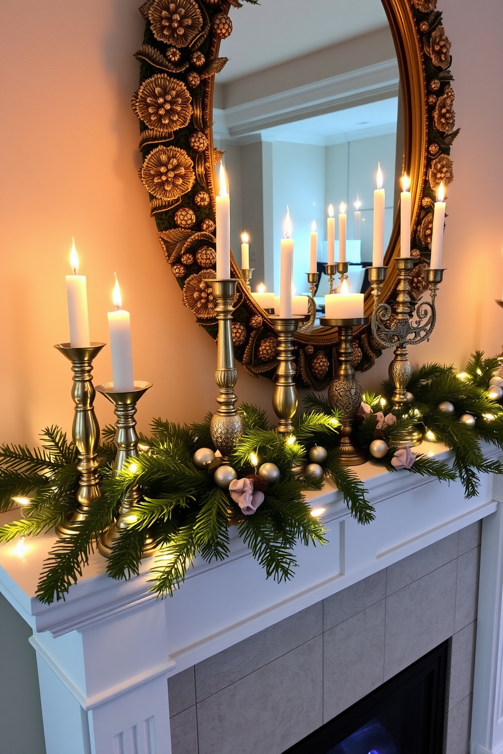 Mantel Hanukkah Decorating Ideas 22