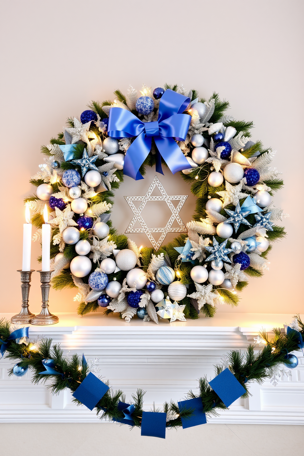 Mantel Hanukkah Decorating Ideas 3