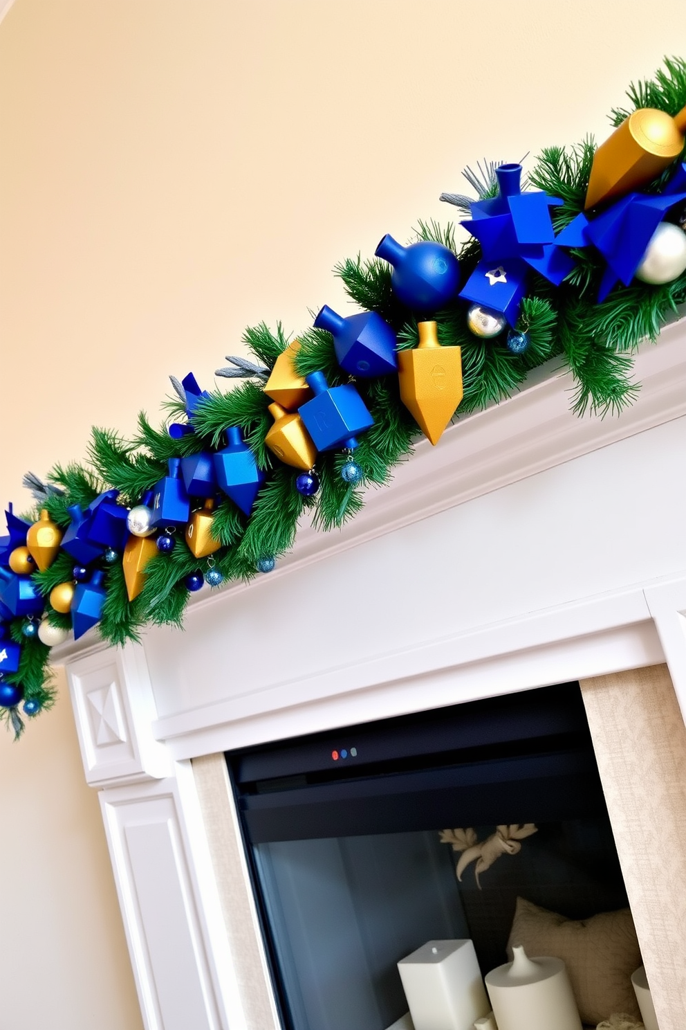 Mantel Hanukkah Decorating Ideas 4