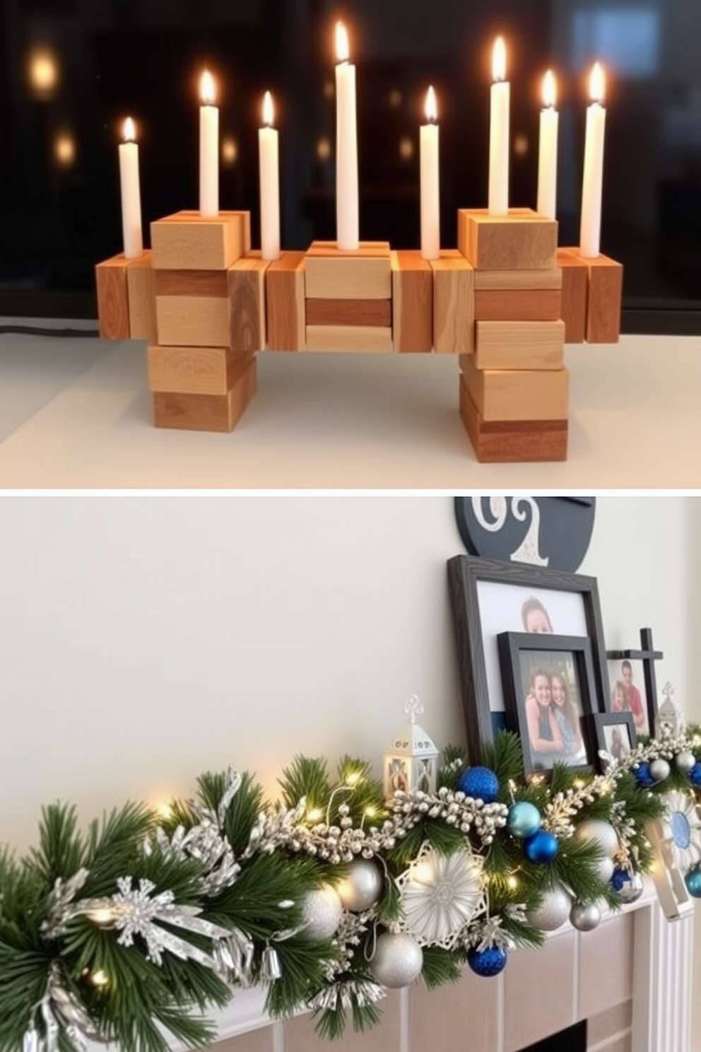 Mantel Hanukkah Decorating Ideas 9