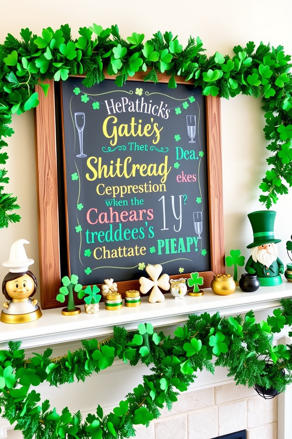 Mantel St Patricks Day Decorating Ideas 15