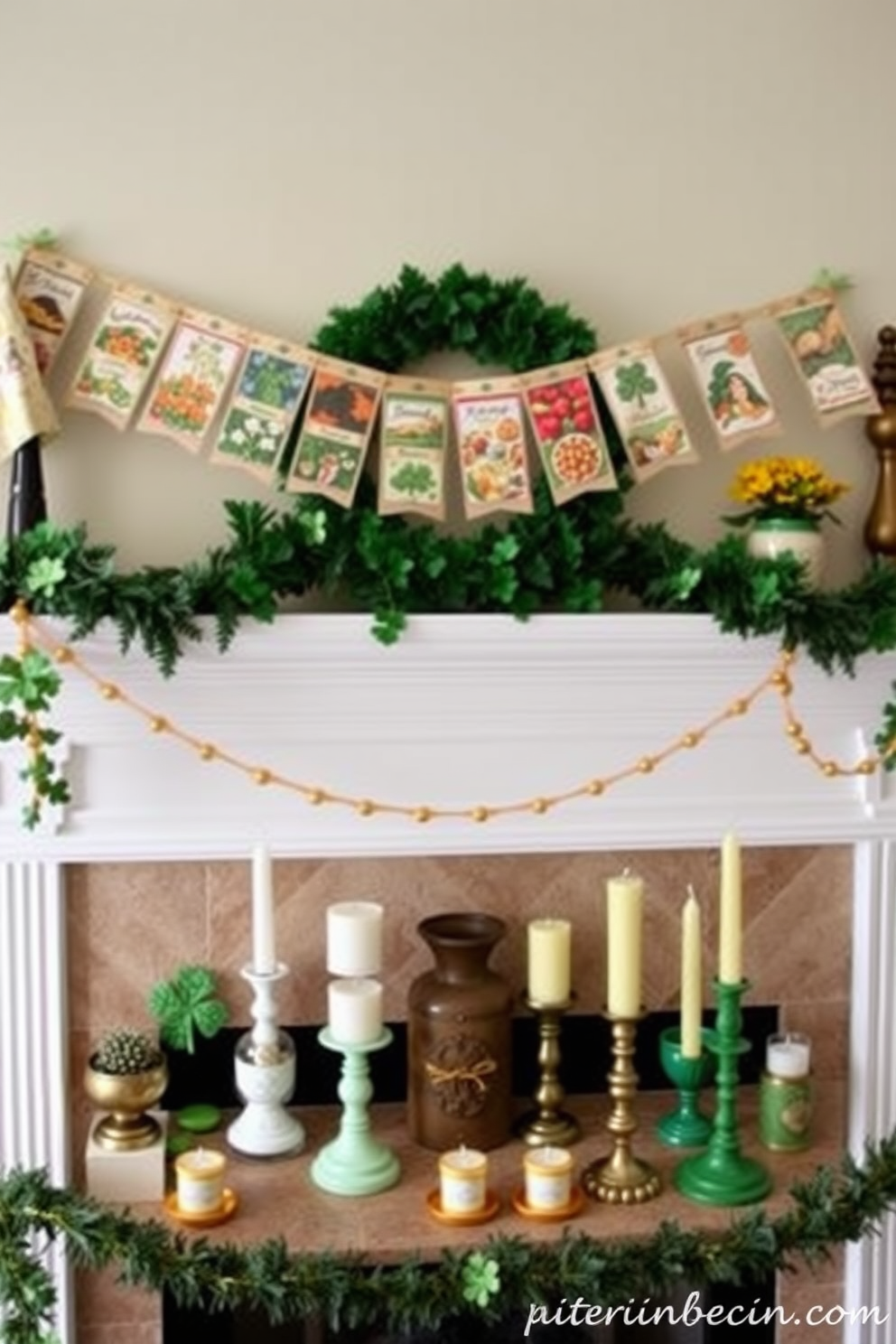 Mantel St Patricks Day Decorating Ideas 16