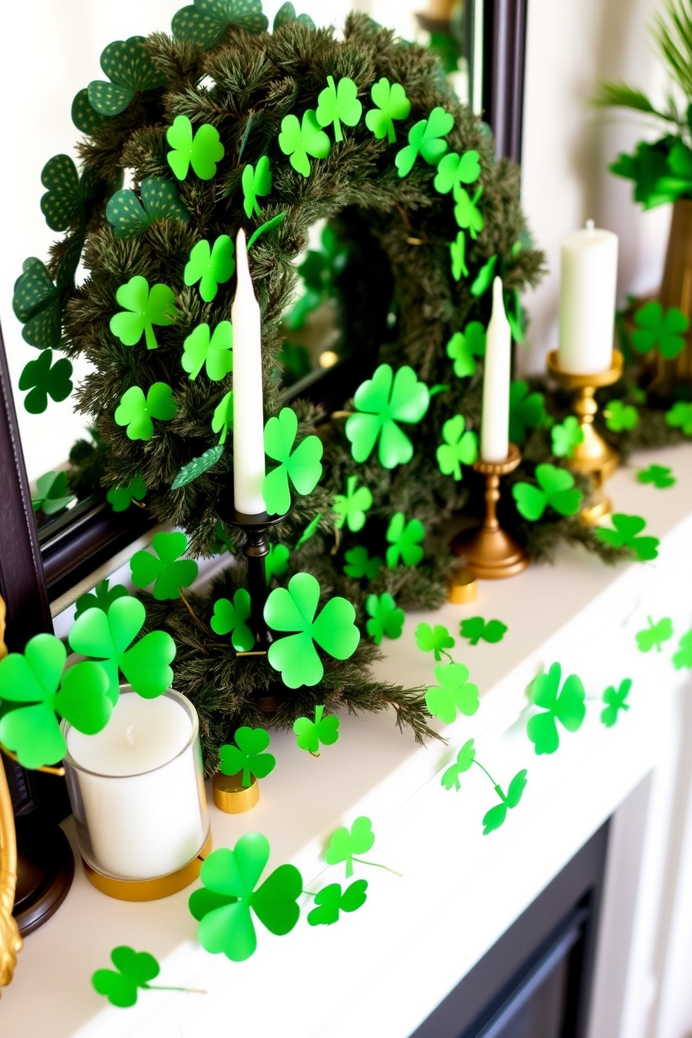 Mantel St Patricks Day Decorating Ideas 19