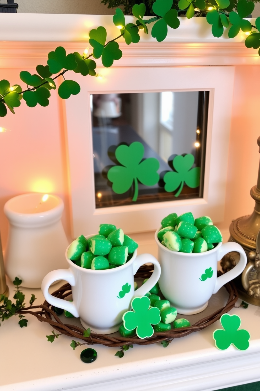 Mantel St Patricks Day Decorating Ideas 23