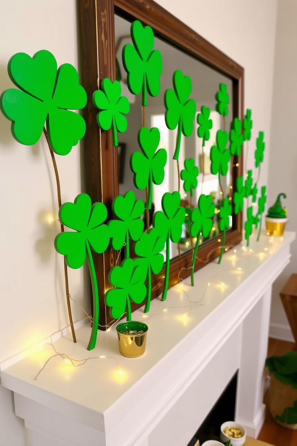 Mantel St Patricks Day Decorating Ideas 24