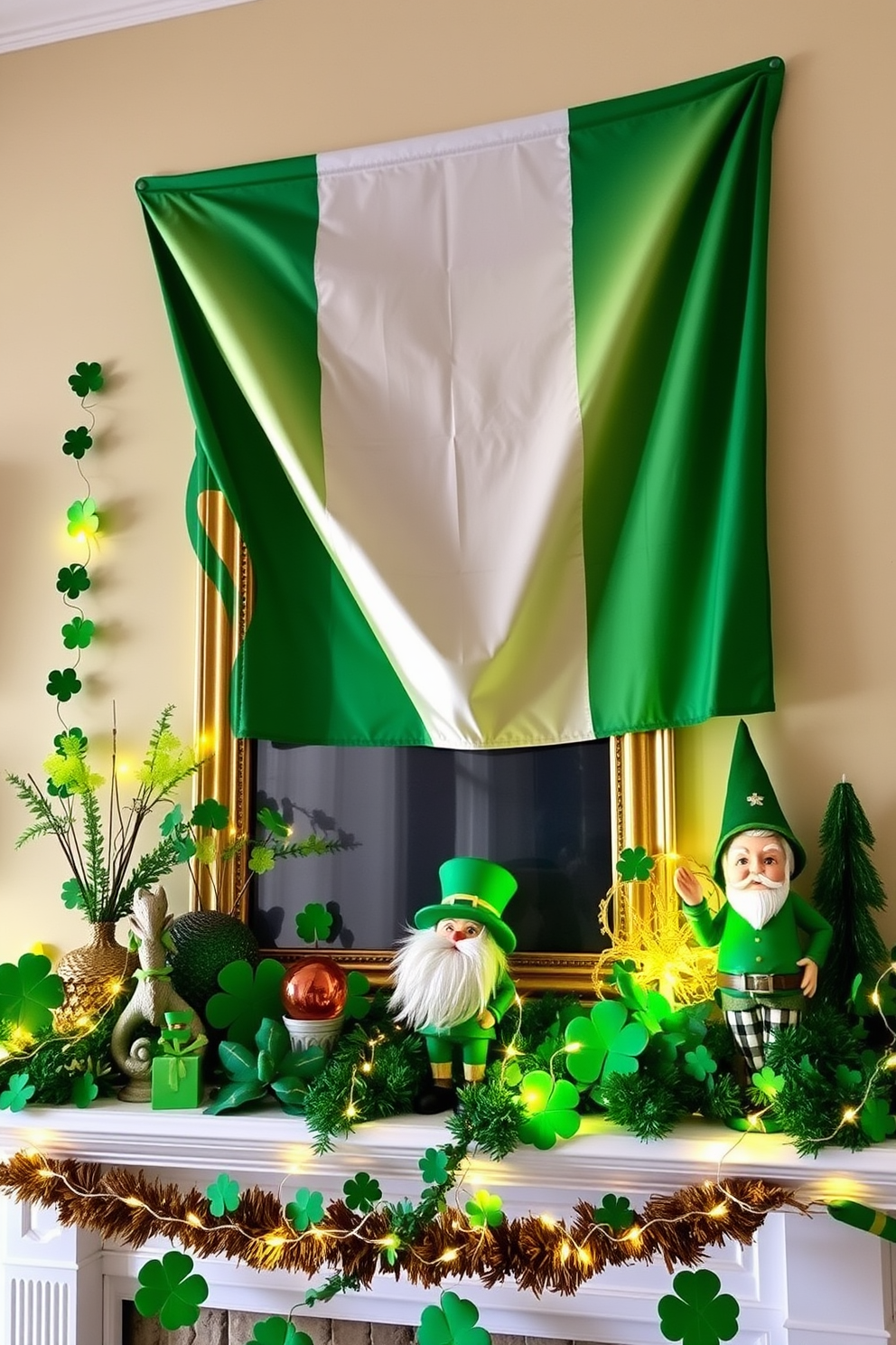 Mantel St Patricks Day Decorating Ideas 25