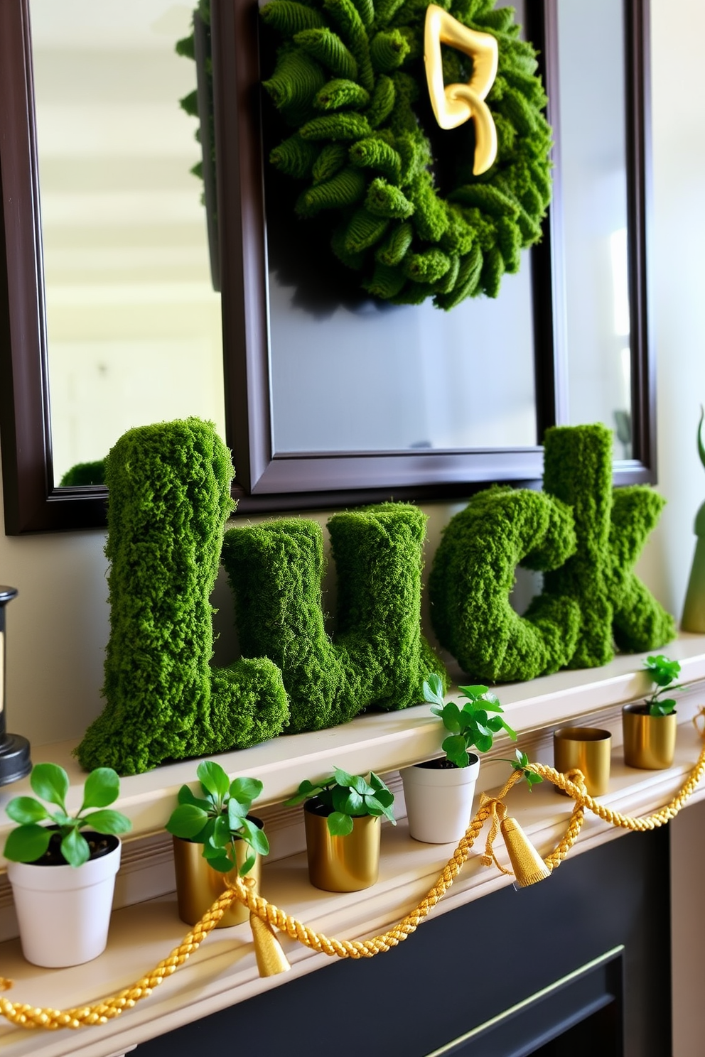 Mantel St Patricks Day Decorating Ideas 29