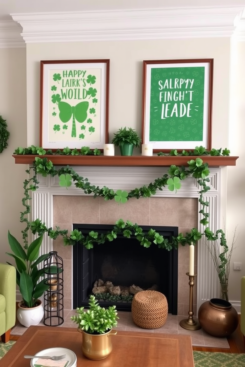 Mantel St Patricks Day Decorating Ideas 30