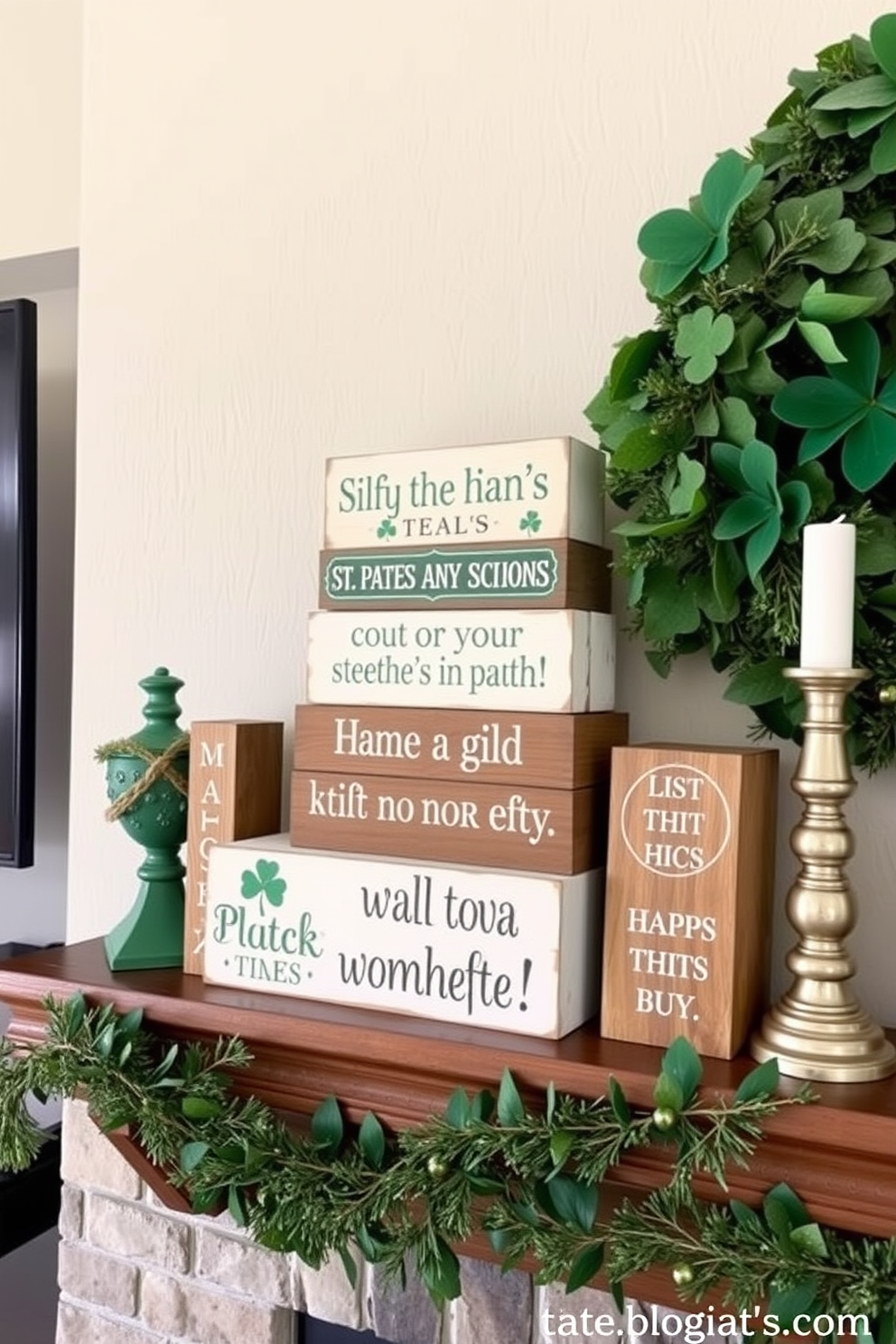 Mantel St Patricks Day Decorating Ideas 8