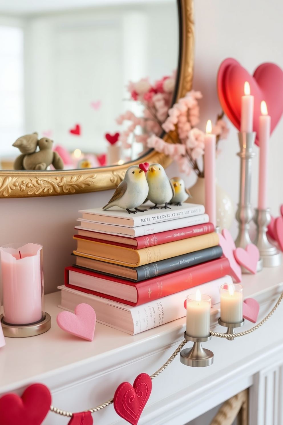 Mantel Valentines Day Decorating Ideas 10