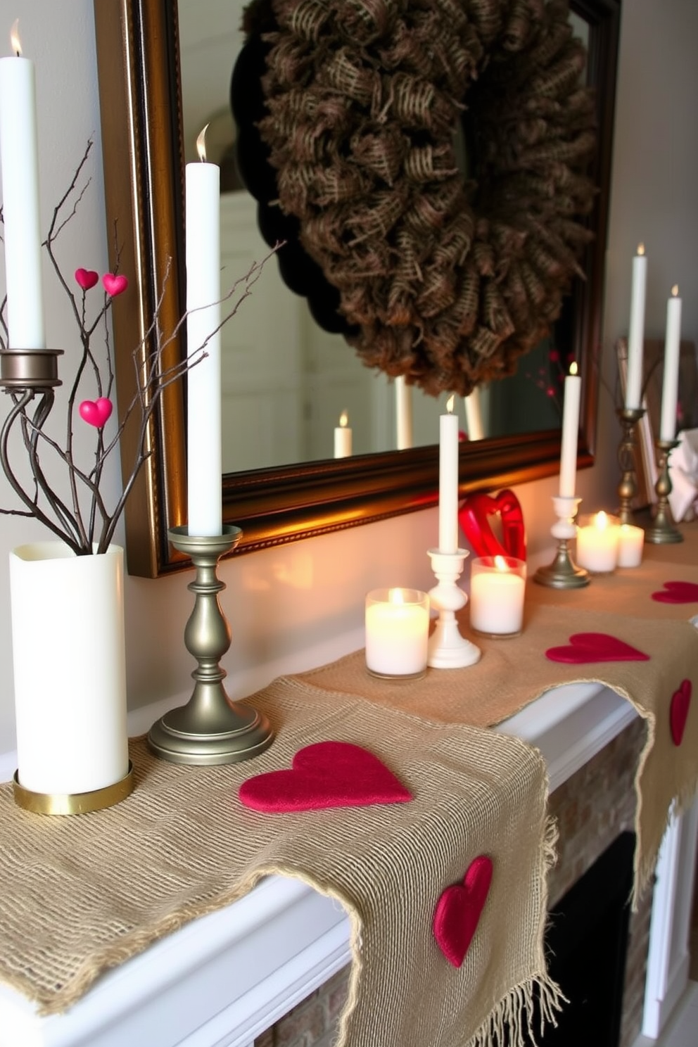 Mantel Valentines Day Decorating Ideas 12