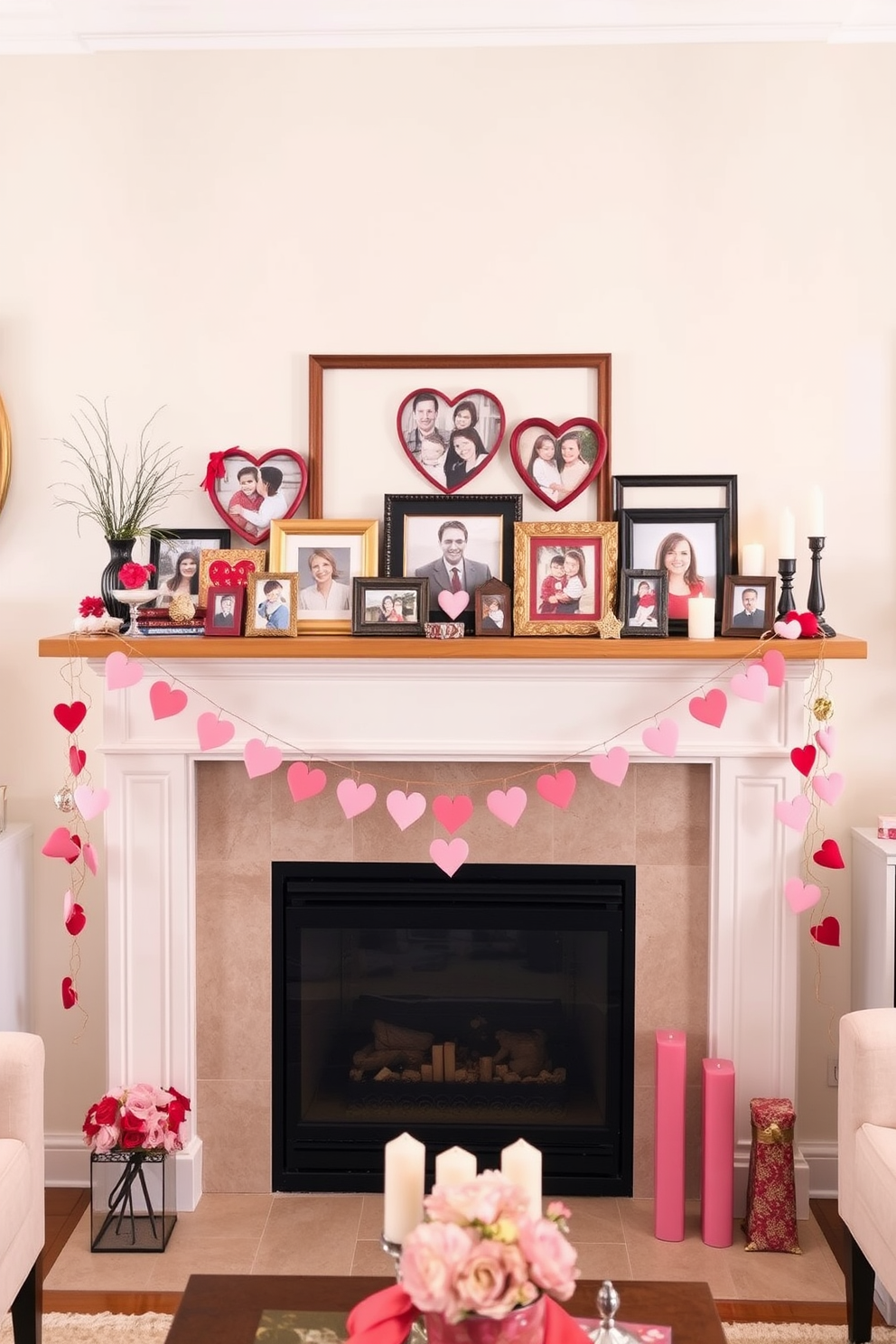 Mantel Valentines Day Decorating Ideas 14