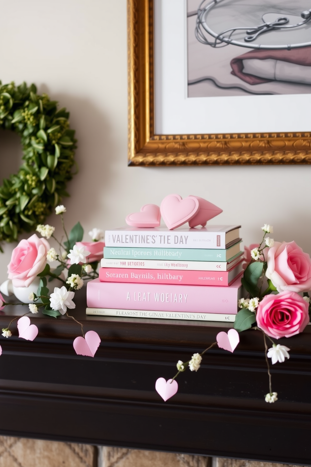 Mantel Valentines Day Decorating Ideas 16