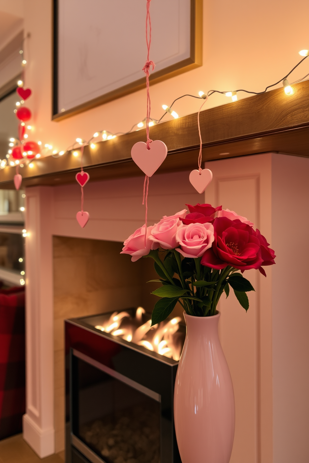 Mantel Valentines Day Decorating Ideas 25