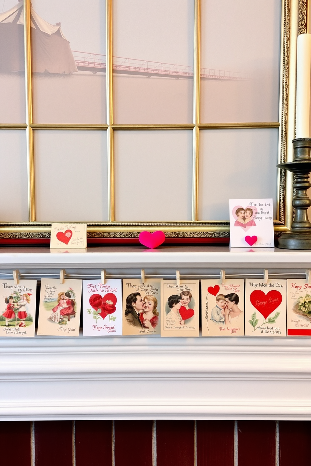 Mantel Valentines Day Decorating Ideas 26