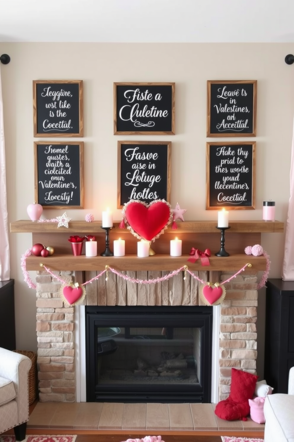 Mantel Valentines Day Decorating Ideas 28