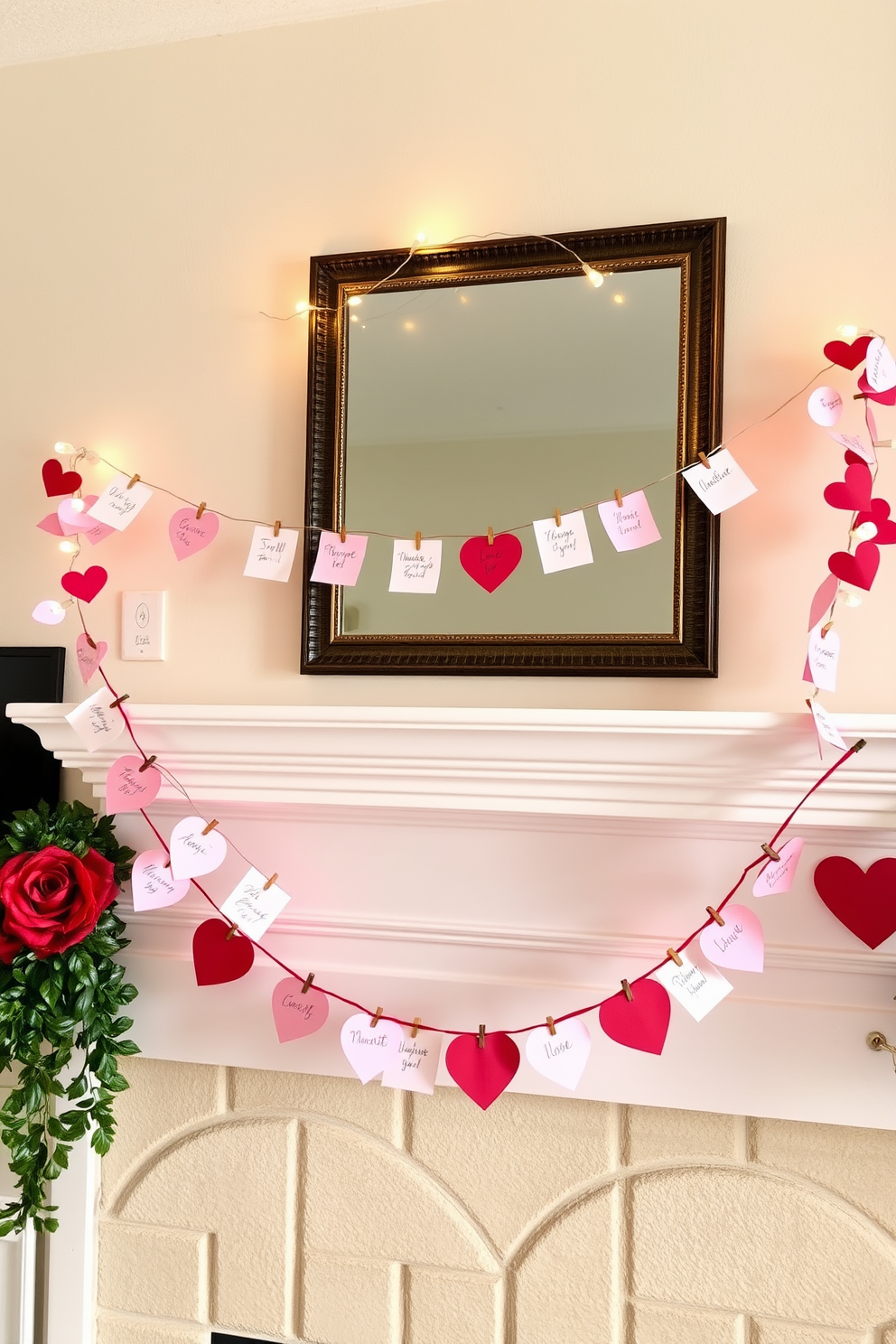 Mantel Valentines Day Decorating Ideas 3