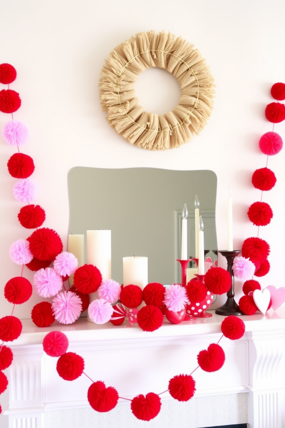 Mantel Valentines Day Decorating Ideas 4