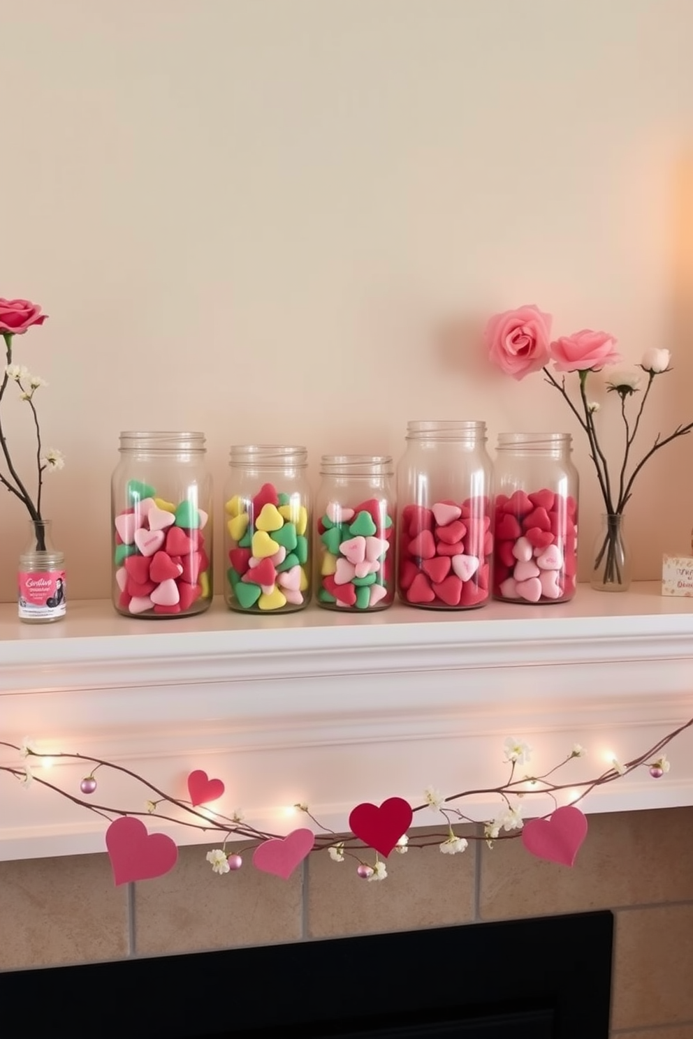 Mantel Valentines Day Decorating Ideas 6