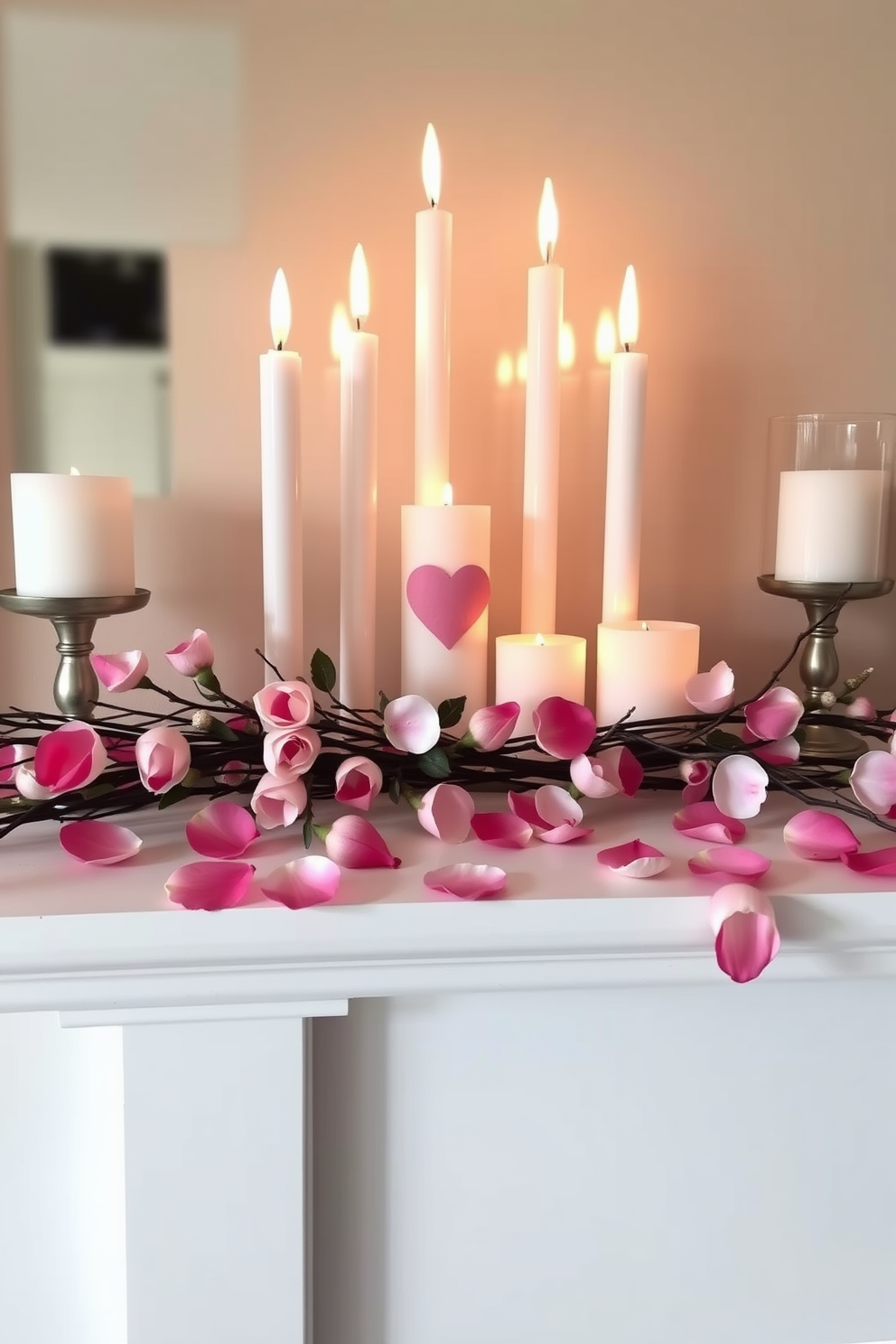 Mantel Valentines Day Decorating Ideas 7