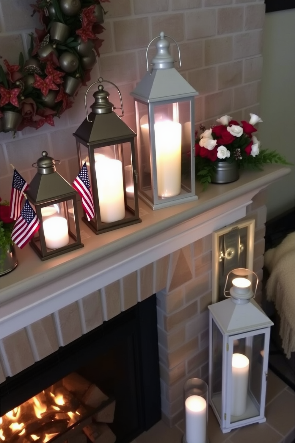 Memorial Day Fireplace Decorating Ideas 11