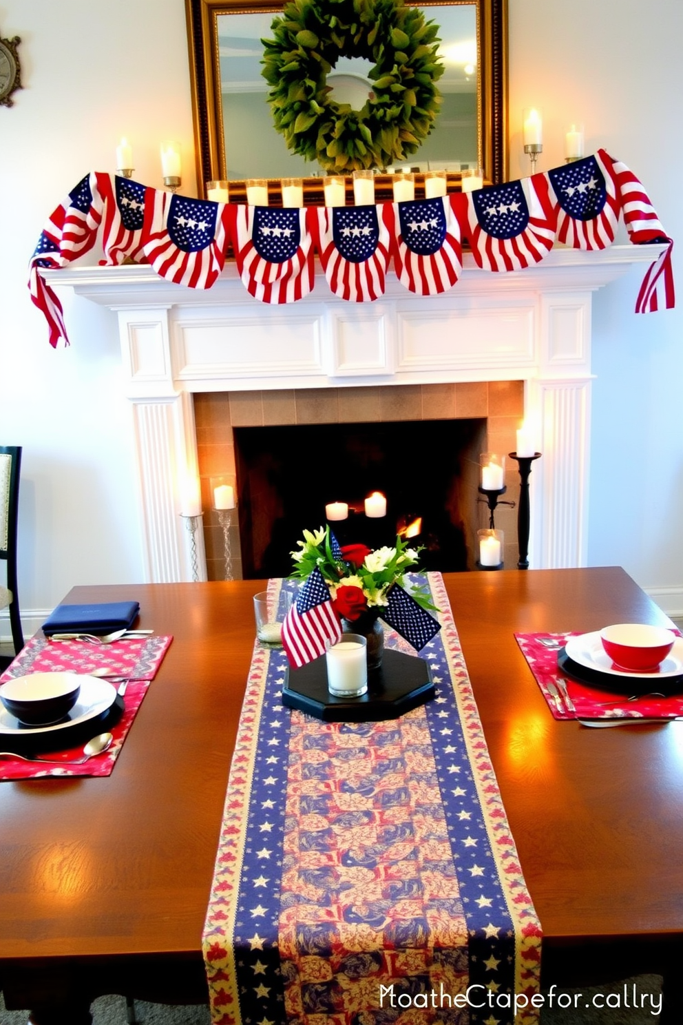 Memorial Day Fireplace Decorating Ideas 14