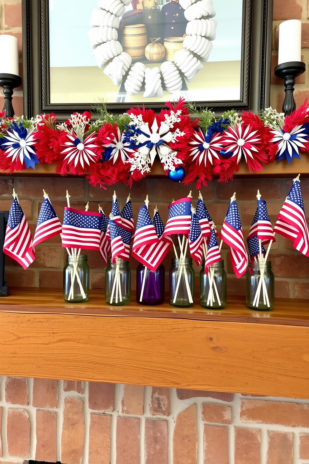 Memorial Day Fireplace Decorating Ideas 16