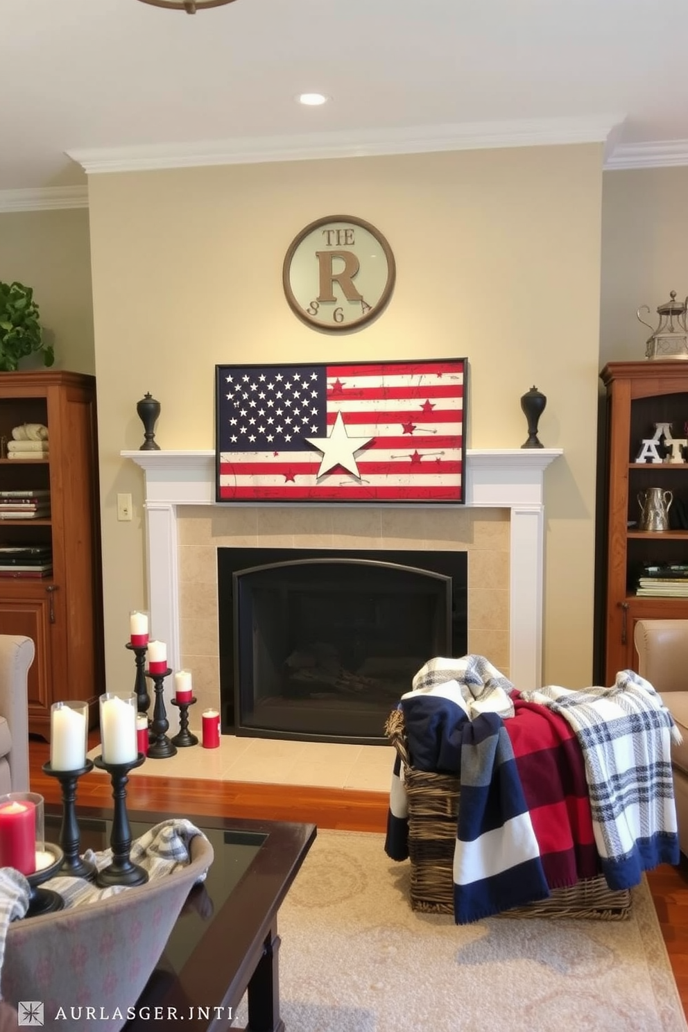 Memorial Day Fireplace Decorating Ideas 18