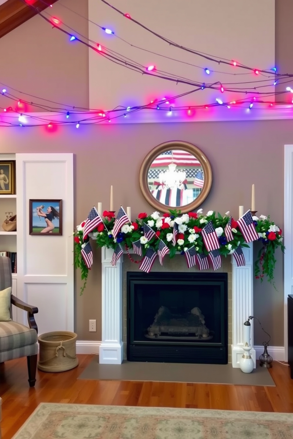 Memorial Day Fireplace Decorating Ideas 19