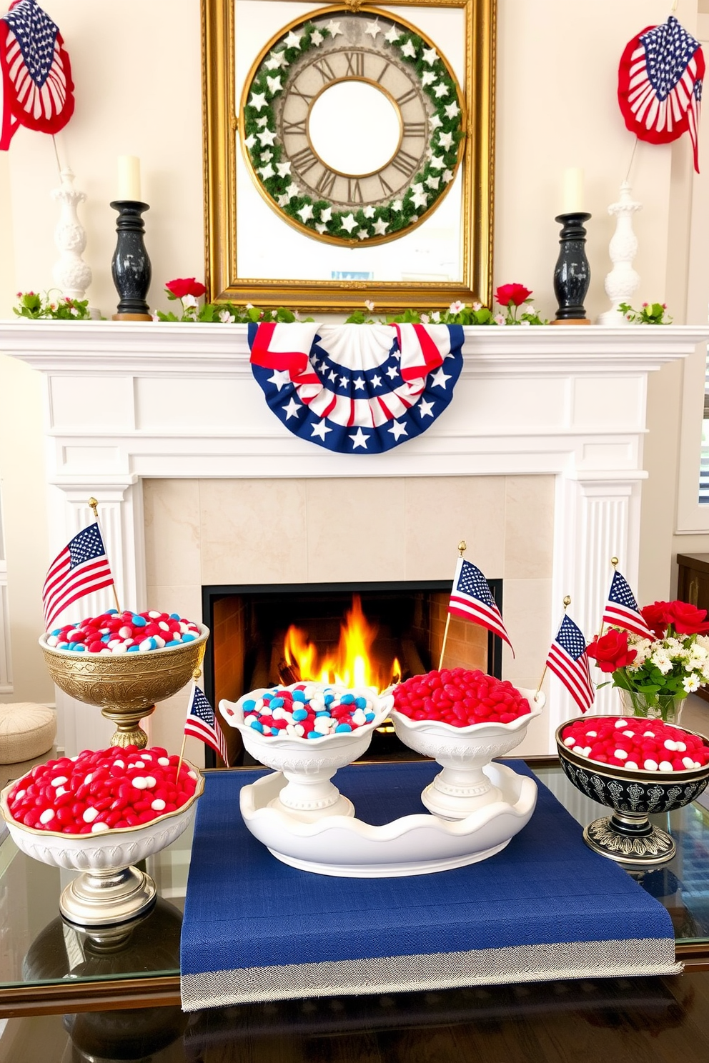 Memorial Day Fireplace Decorating Ideas 21