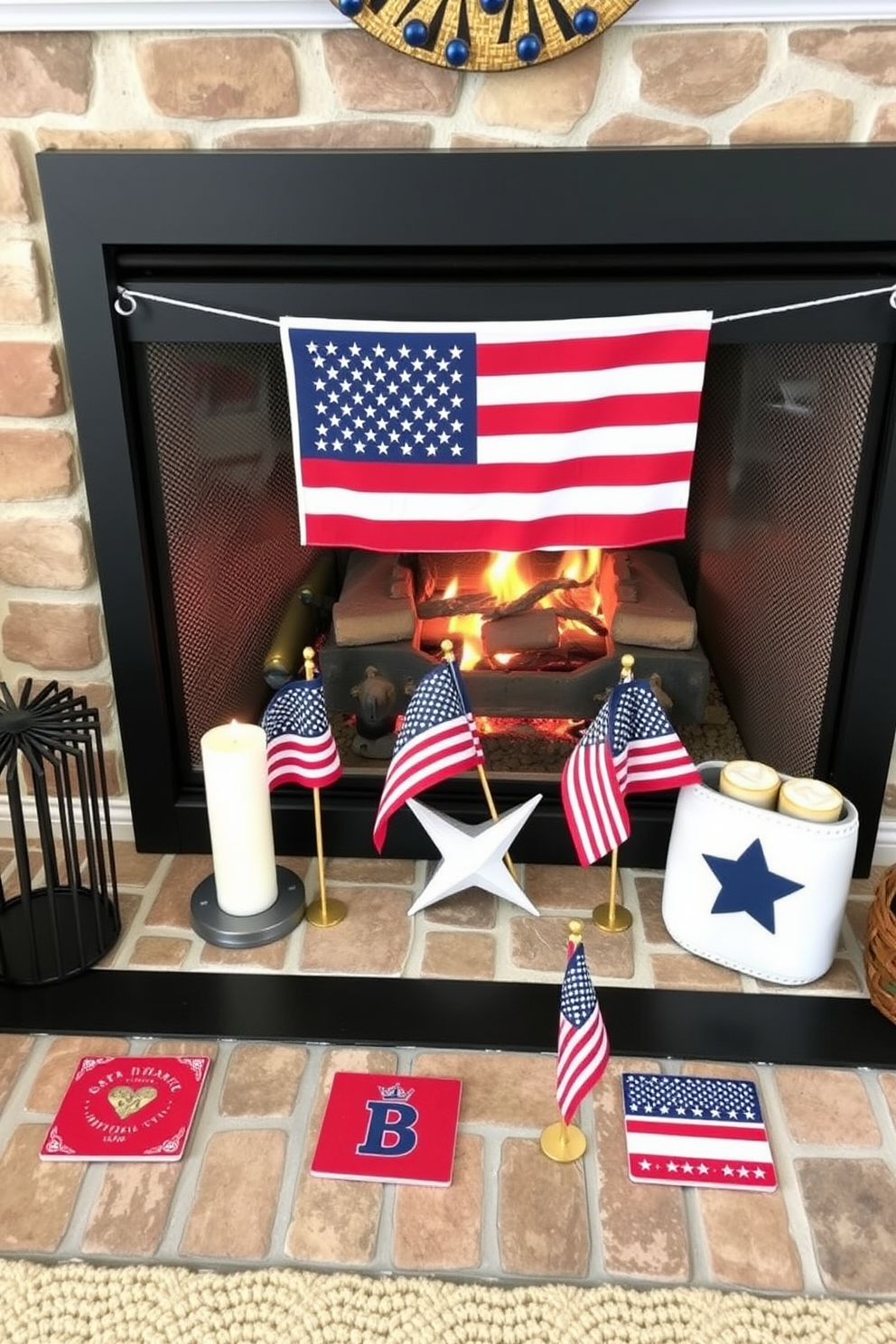 Memorial Day Fireplace Decorating Ideas 24